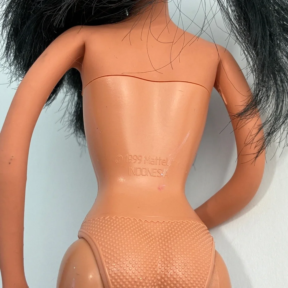 Vintage Barbie Wonder Woman Doll 2003 - Generation Girl Lara Face - Flaws